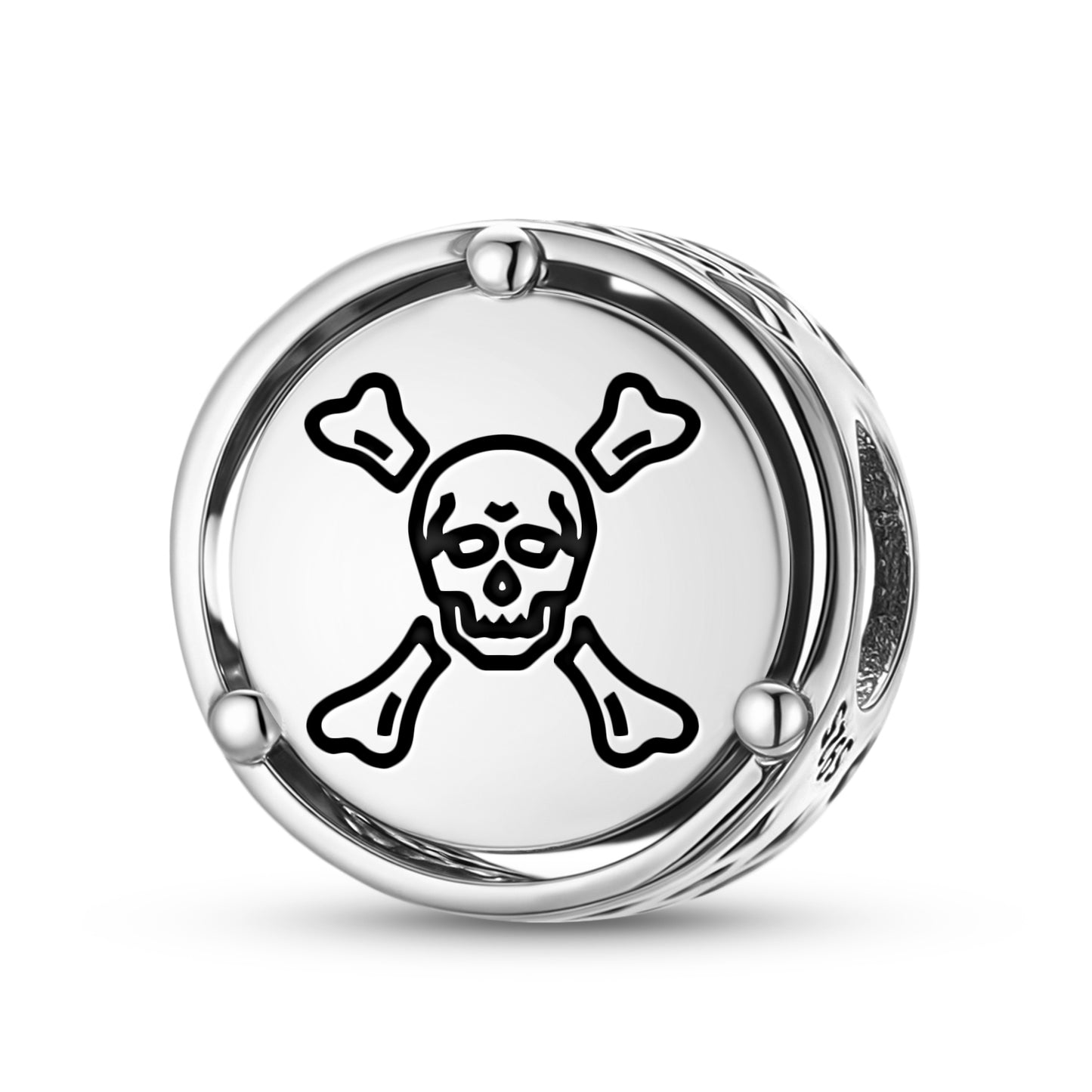 925 Sterling Silver Jolly Roger Pirate Flags Richard Worley Charms For Bracelets & Necklaces Pendants Beads Jewelry Fit Pan Bracelet Charm Ethnic Gifts For Women