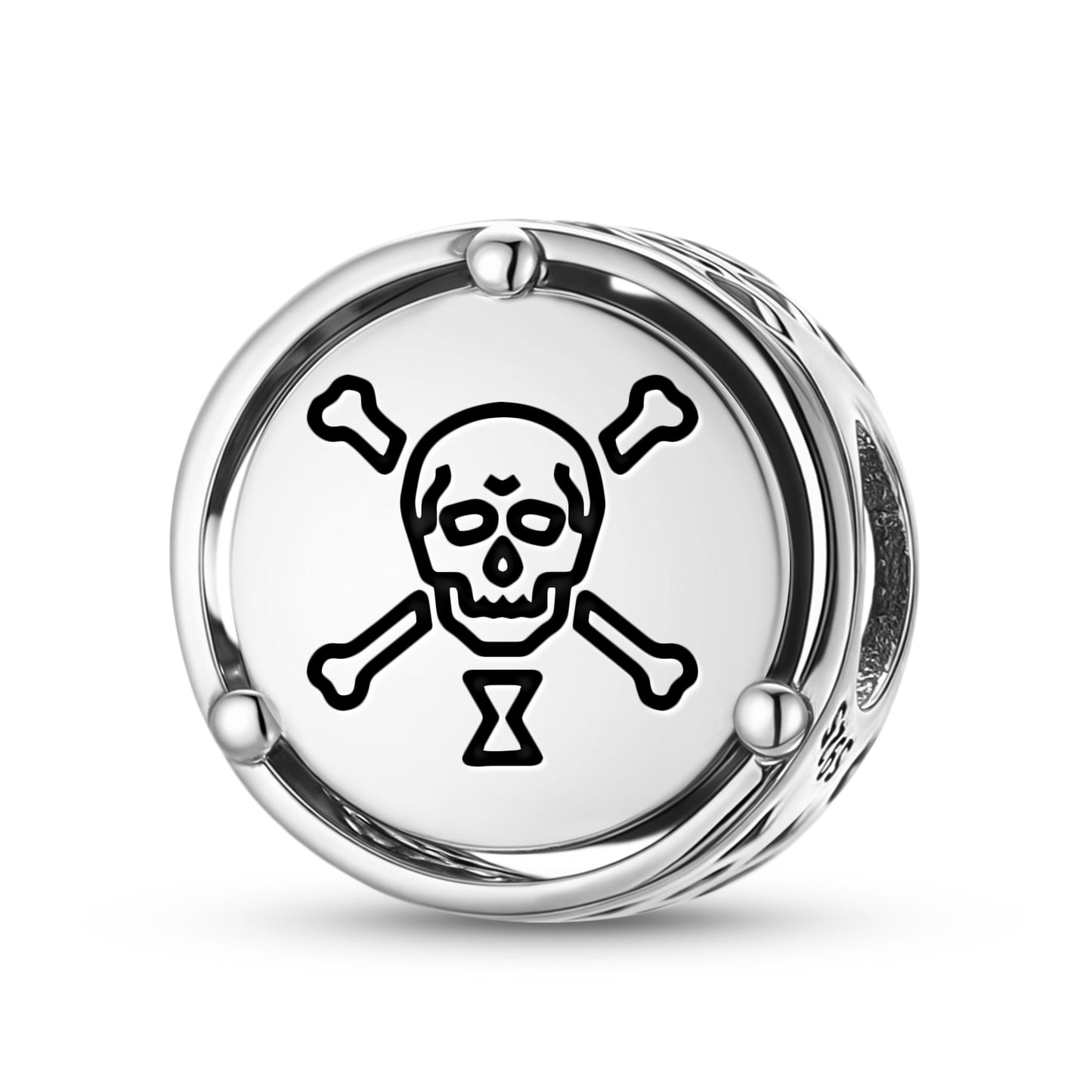 925 Sterling Silver Jolly Roger Pirate Flags Emanuel Wynn Charms For Bracelets & Necklaces Pendants Beads Jewelry Fit Pan Bracelet Charm Ethnic Gifts For Women