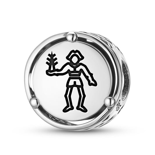 925 Sterling Silver Jolly Roger Pirate Flags Bartholomew Roberts Charms For Bracelets & Necklaces Pendants Beads Jewelry Fit Pan Bracelet Charm Ethnic Gifts For Women