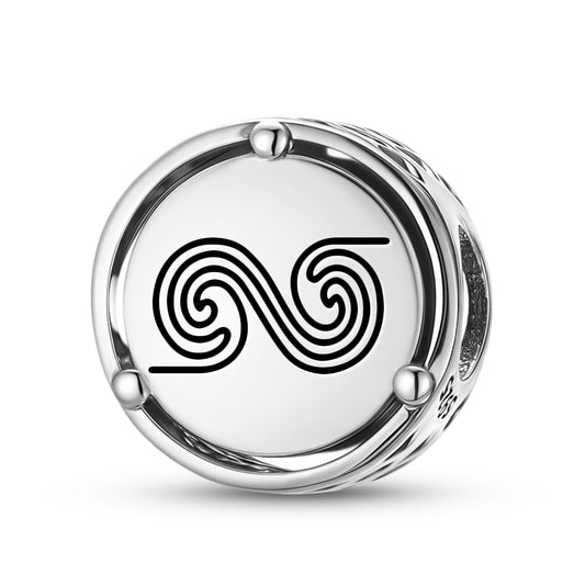 925 Sterling Silver Nazca Lines The Labyrinth Charms For Bracelets & Necklaces Pendants Beads Jewelry Fit Pan Bracelet Charm Ethnic Cultural Symbols Gifts For Women