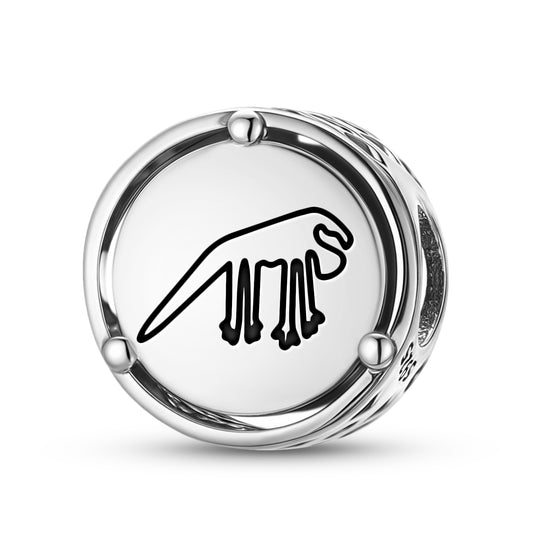 925 Sterling Silver Nazca Lines The Iguana Charms For Bracelets & Necklaces Pendants Beads Jewelry Fit Pan Bracelet Charm Ethnic Cultural Symbols Gifts For Women