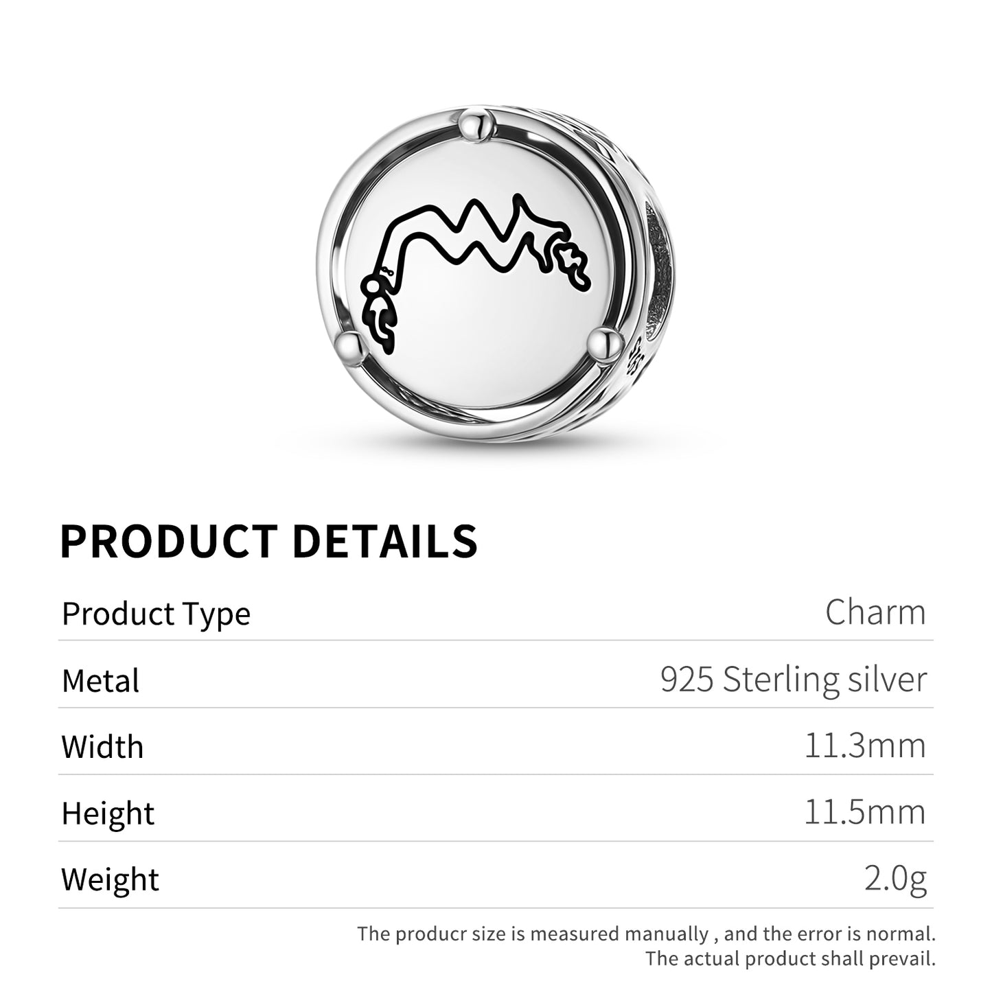 925 Sterling Silver Nazca Lines Sea Snakes Charms For Bracelets & Necklaces Pendants Beads Jewelry Fit Pan Bracelet Charm Ethnic Cultural Symbols Gifts For Women