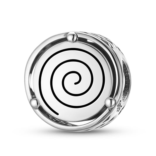 925 Sterling Silver Nazca Lines The Spiral Charms For Bracelets & Necklaces Pendants Beads Jewelry Fit Pan Bracelet Charm Ethnic Cultural Symbols Gifts For Women