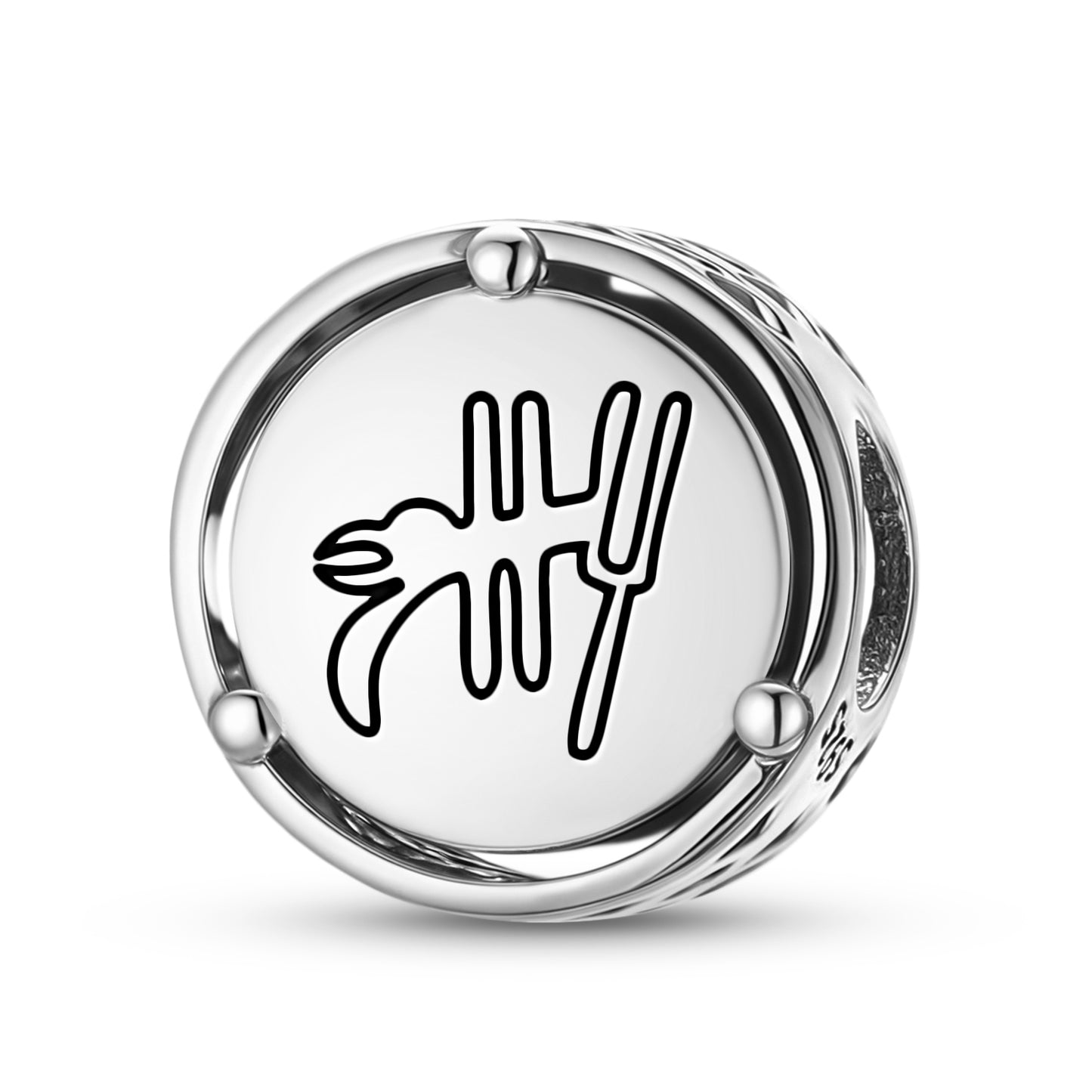 925 Sterling Silver Nazca Lines The Parrot Charms For Bracelets & Necklaces Pendants Beads Jewelry Fit Pan Bracelet Charm Ethnic Cultural Symbols Gifts For Women