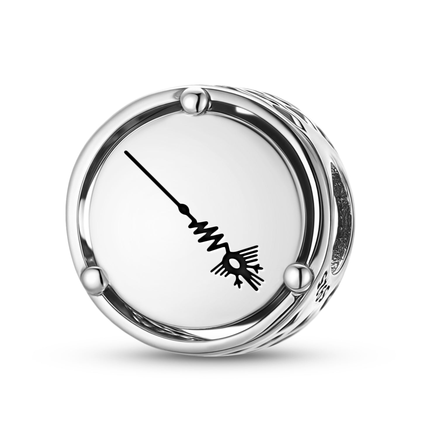 925 Sterling Silver Nazca Lines The Heron Charms For Bracelets & Necklaces Pendants Beads Jewelry Fit Pan Bracelet Charm Ethnic Cultural Symbols Gifts For Women