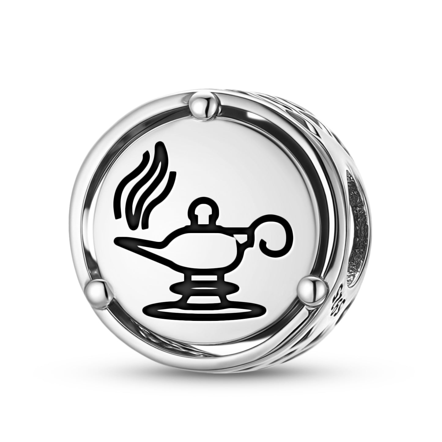925 Sterling Silver Persian Zoroastrian Lamp Charms For Bracelets & Necklaces Pendants Beads Jewelry Fit Pan Bracelet Charm Ethnic Cultural Symbols Gifts For Women