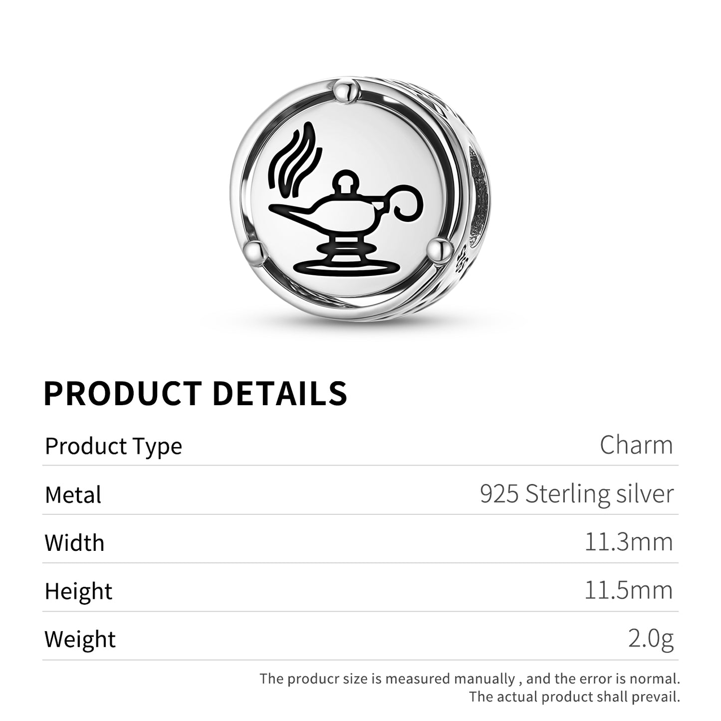925 Sterling Silver Persian Zoroastrian Lamp Charms For Bracelets & Necklaces Pendants Beads Jewelry Fit Pan Bracelet Charm Ethnic Cultural Symbols Gifts For Women