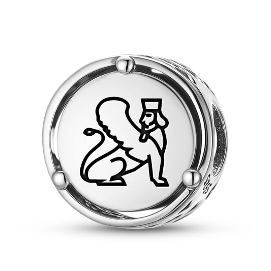 925 Sterling Silver Persian Winged Sphinx Charms For Bracelets & Necklaces Pendants Beads Jewelry Fit Pan Bracelet Charm Ethnic Cultural Symbols Gifts For Women