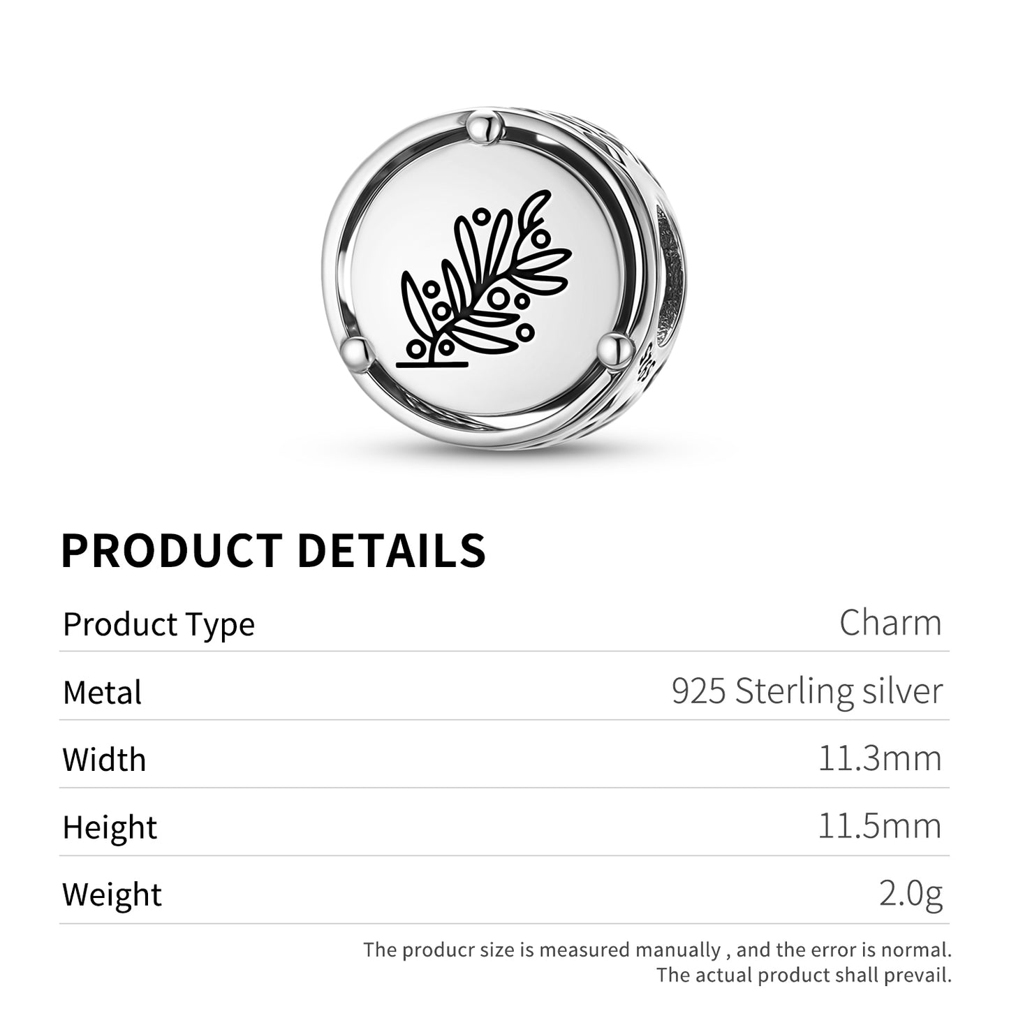 925 Sterling Silver Roman Empire Olive Olivum Charms For Bracelets & Necklaces Pendants Beads Jewelry Fit Pan Bracelet Charm Ethnic Cultural Symbols Gifts For Women