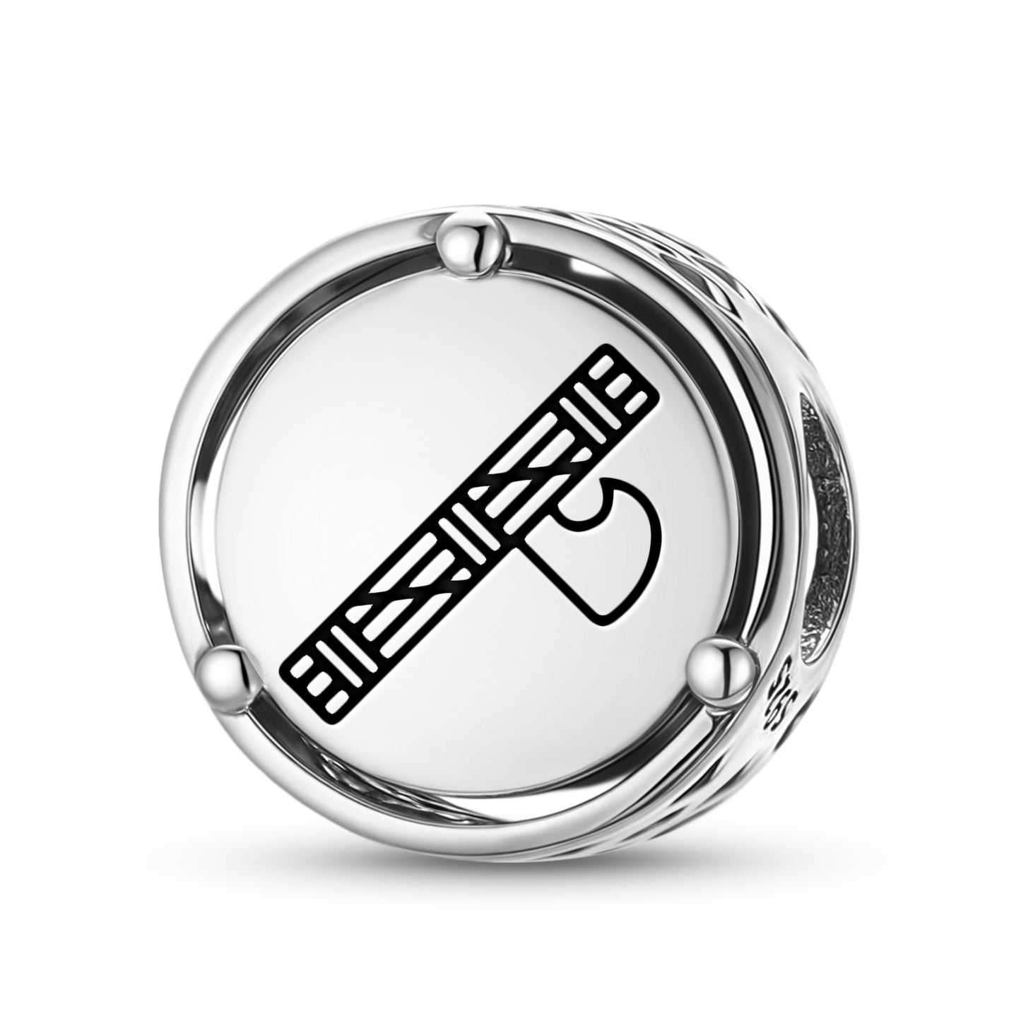 925 Sterling Silver Roman Empire Fasces Lictoriæ Charms For Bracelets & Necklaces Pendants Beads Jewelry Fit Pan Bracelet Charm Ethnic Cultural Symbols Gifts For Women