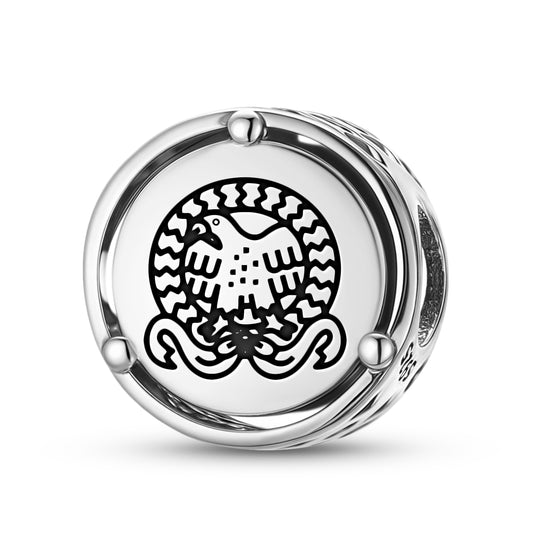 925 Sterling Silver Roman Empire Roman Eagle Charms For Bracelets & Necklaces Pendants Beads Jewelry Fit Pan Bracelet Charm Ethnic Cultural Symbols Gifts For Women