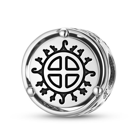 925 Sterling Silver Sami Sami Shamanic Drum Charms For Bracelets & Necklaces Pendants Beads Jewelry Fit Pan Bracelet Charm Ethnic Cultural Symbols Gifts For Women