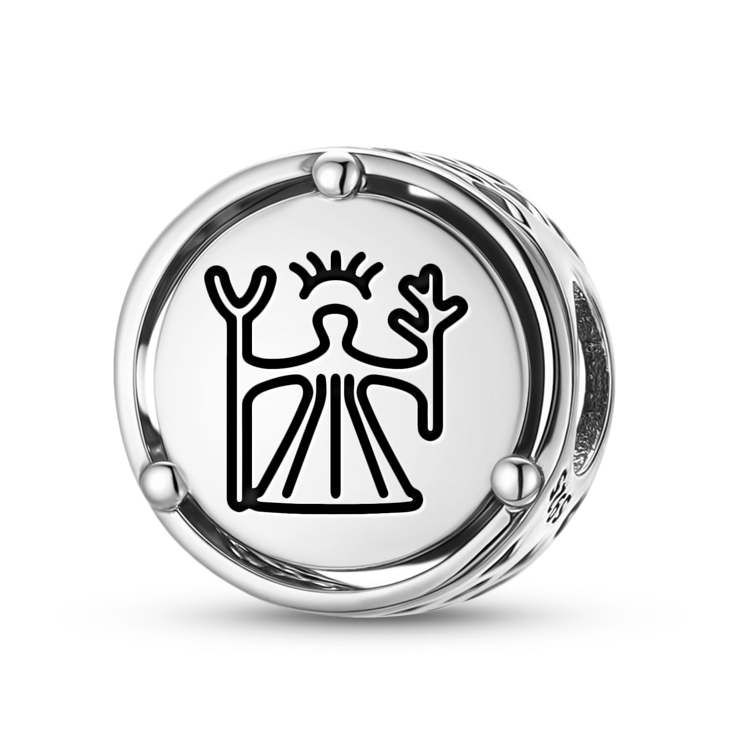 925 Sterling Silver Sami Madder Akka Charms For Bracelets & Necklaces Pendants Beads Jewelry Fit Pan Bracelet Charm Ethnic Cultural Symbols Gifts For Women