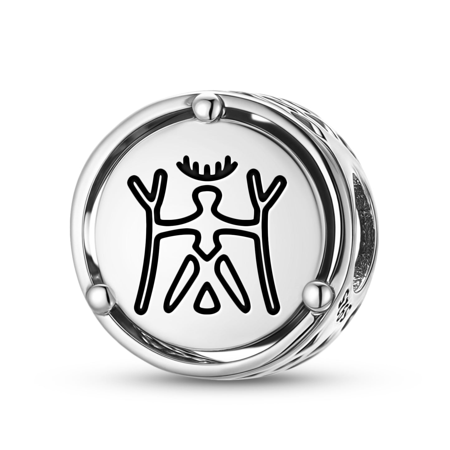 925 Sterling Silver Sami Sarakka Sarahkka Charms For Bracelets & Necklaces Pendants Beads Jewelry Fit Pan Bracelet Charm Ethnic Cultural Symbols Gifts For Women