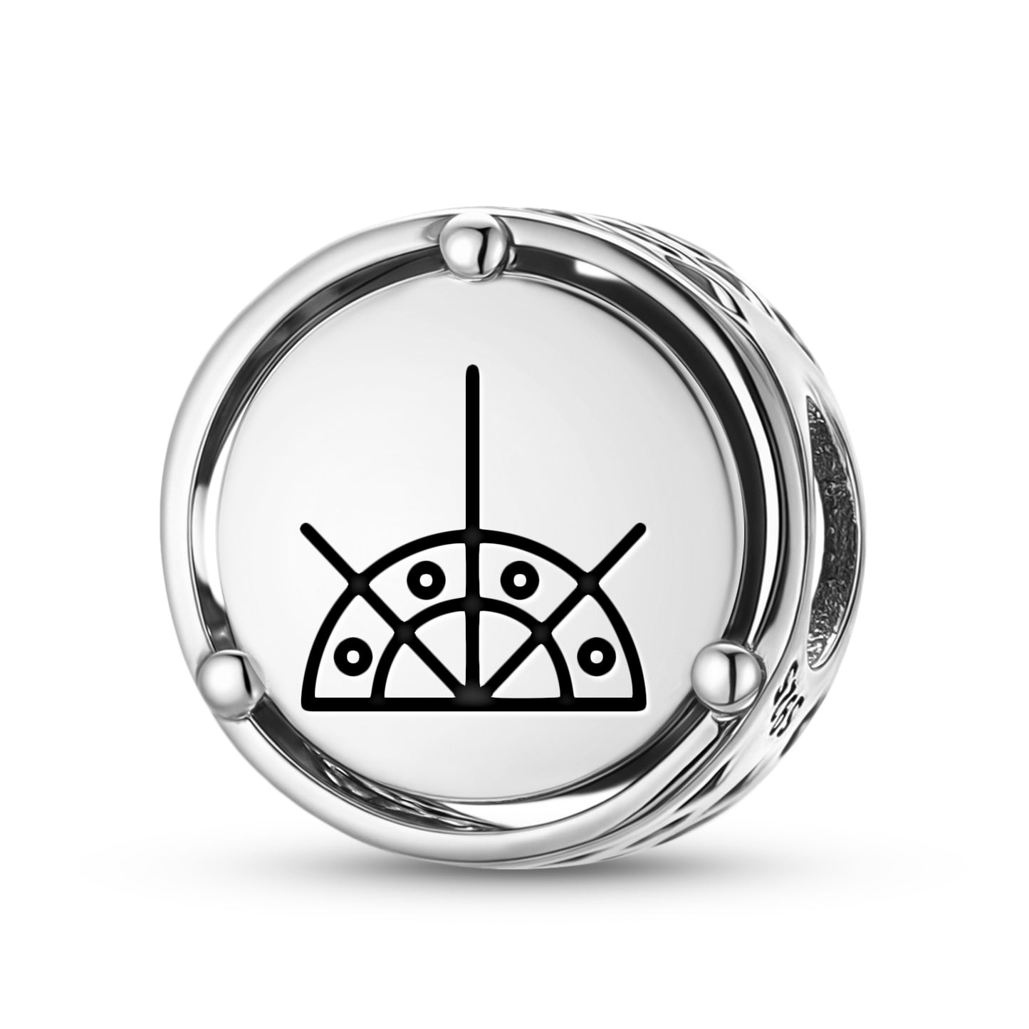 925 Sterling Silver Sami Kuu The Moon Charms For Bracelets & Necklaces Pendants Beads Jewelry Fit Pan Bracelet Charm Ethnic Cultural Symbols Gifts For Women