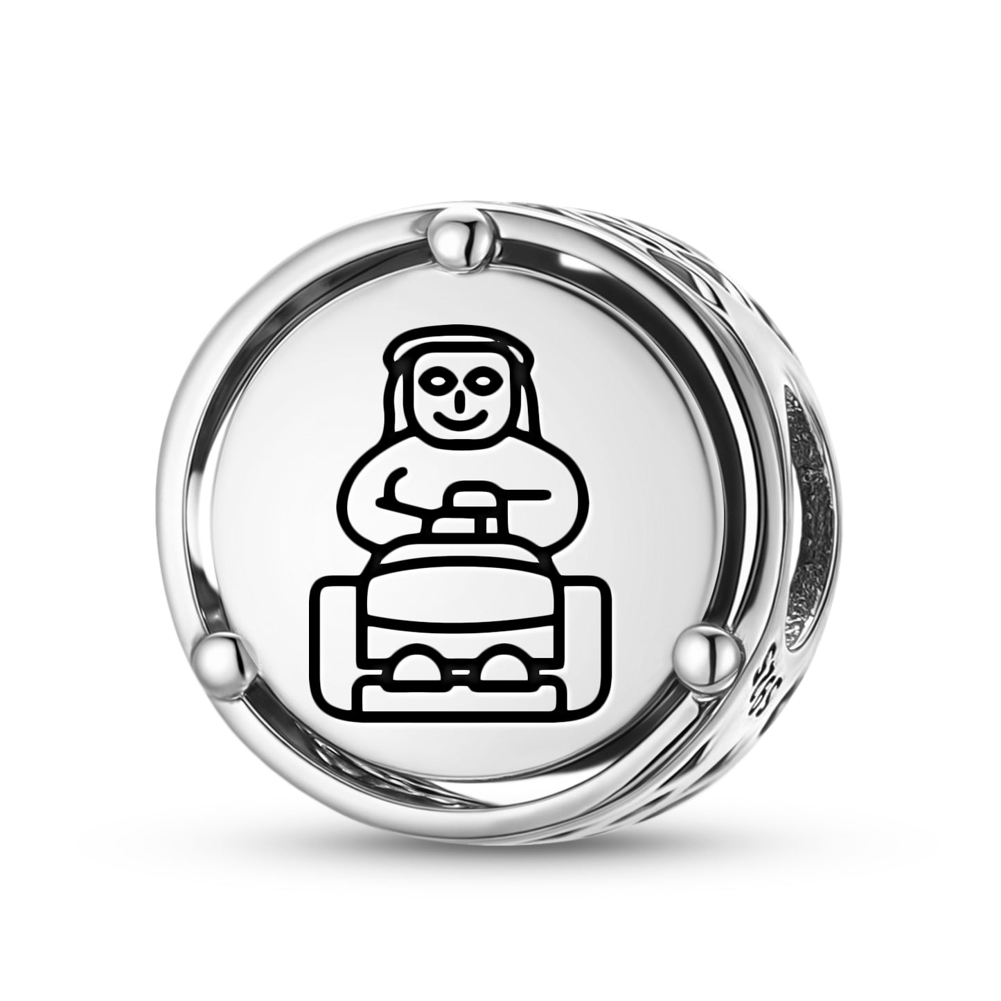 925 Sterling Silver Sumerian Enheduanna Charms For Bracelets & Necklaces Pendants Beads Jewelry Fit Pan Bracelet Charm Ethnic Cultural Symbols Gifts For Women