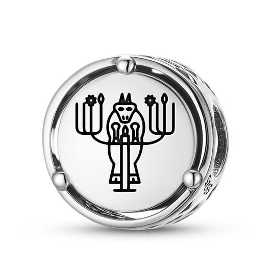 925 Sterling Silver Sumerian Ram In The Thicket Charms For Bracelets & Necklaces Pendants Beads Jewelry Fit Pan Bracelet Charm Ethnic Cultural Symbols Gifts For Women