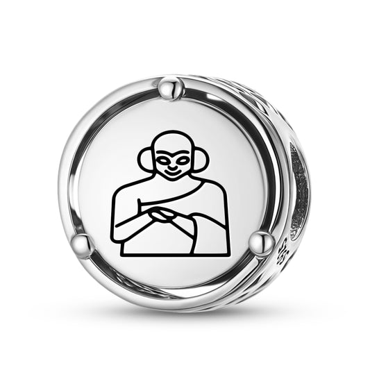 925 Sterling Silver Sumerian Namma Nammu Charms For Bracelets & Necklaces Pendants Beads Jewelry Fit Pan Bracelet Charm Ethnic Cultural Symbols Gifts For Women