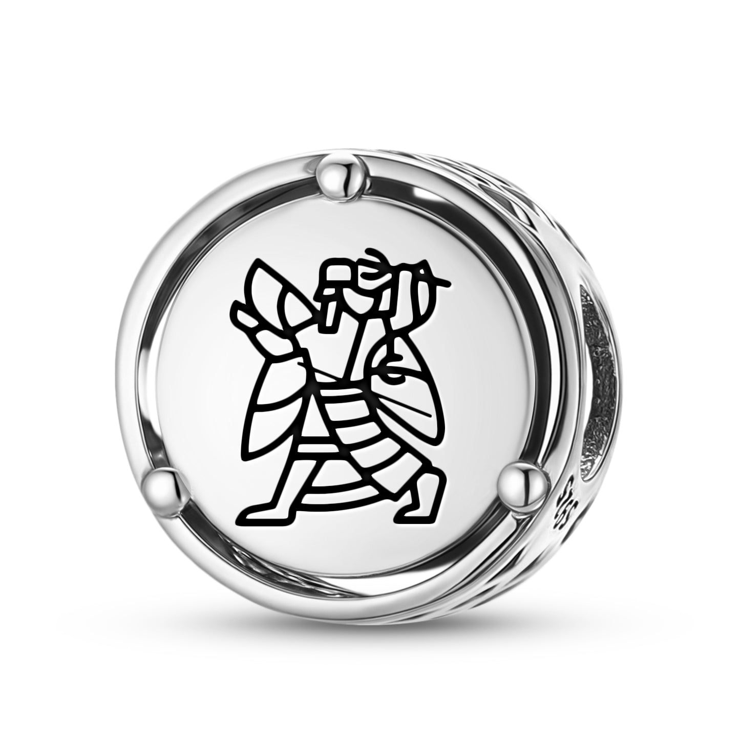 925 Sterling Silver Sumerian Ninurta Ningirsu Charms For Bracelets & Necklaces Pendants Beads Jewelry Fit Pan Bracelet Charm Ethnic Cultural Symbols Gifts For Women