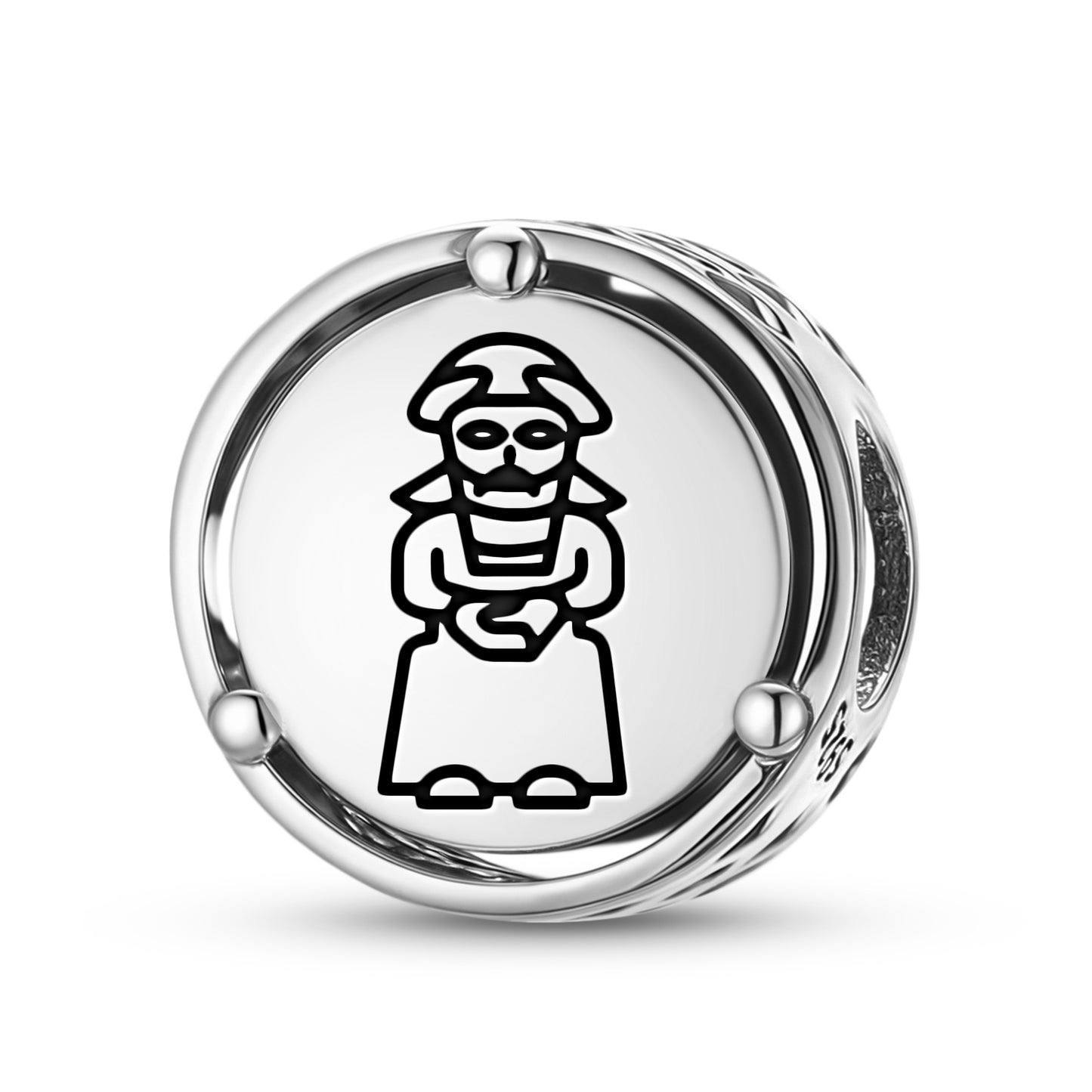 925 Sterling Silver Sumerian Nabu Charms For Bracelets & Necklaces Pendants Beads Jewelry Fit Pan Bracelet Charm Ethnic Cultural Symbols Gifts For Women
