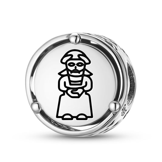 925 Sterling Silver Sumerian Nabu Charms For Bracelets & Necklaces Pendants Beads Jewelry Fit Pan Bracelet Charm Ethnic Cultural Symbols Gifts For Women