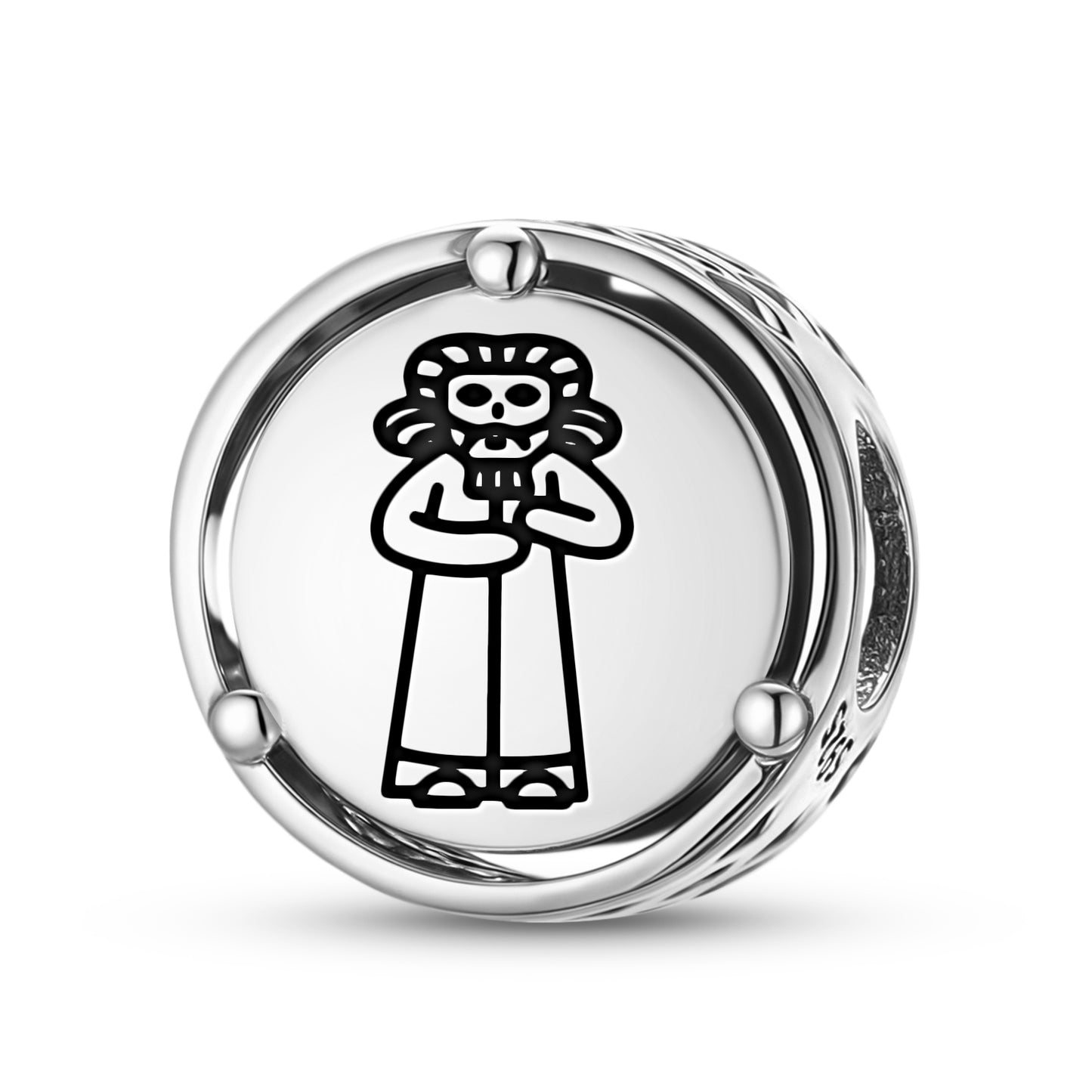 925 Sterling Silver Sumerian Lahmu Lahamu Charms For Bracelets & Necklaces Pendants Beads Jewelry Fit Pan Bracelet Charm Ethnic Cultural Symbols Gifts For Women