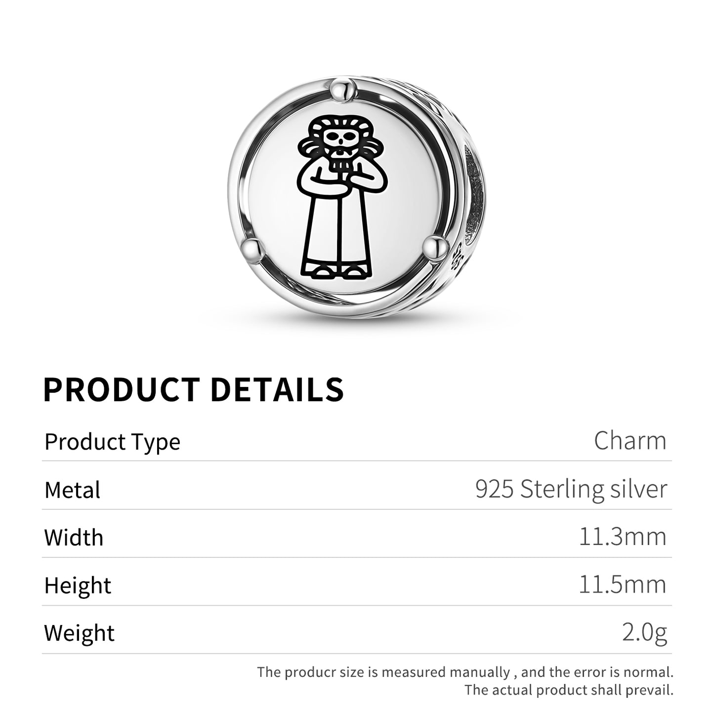 925 Sterling Silver Sumerian Lahmu Lahamu Charms For Bracelets & Necklaces Pendants Beads Jewelry Fit Pan Bracelet Charm Ethnic Cultural Symbols Gifts For Women