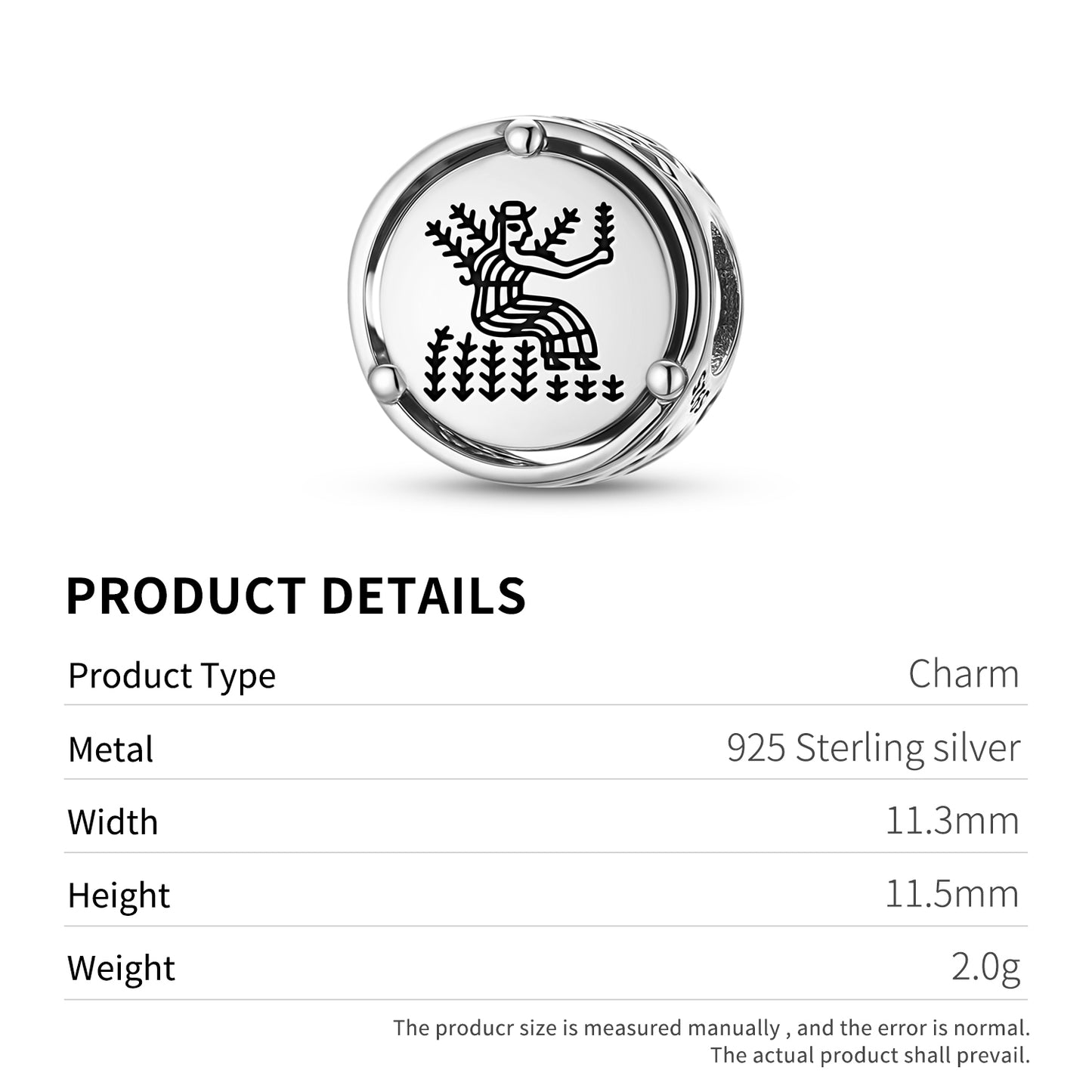 925 Sterling Silver Sumerian Ashnan Ezina Charms For Bracelets & Necklaces Pendants Beads Jewelry Fit Pan Bracelet Charm Ethnic Cultural Symbols Gifts For Women