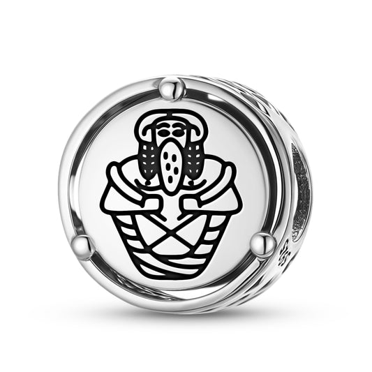 925 Sterling Silver Sumerian Tammuz Charms For Bracelets & Necklaces Pendants Beads Jewelry Fit Pan Bracelet Charm Ethnic Cultural Symbols Gifts For Women