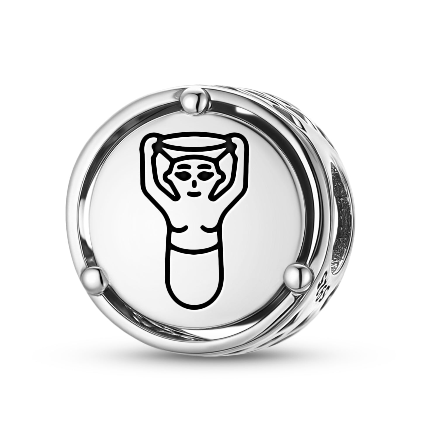 925 Sterling Silver Sumerian Ninkasi Kurunnītu Charms For Bracelets & Necklaces Pendants Beads Jewelry Fit Pan Bracelet Charm Ethnic Cultural Symbols Gifts For Women