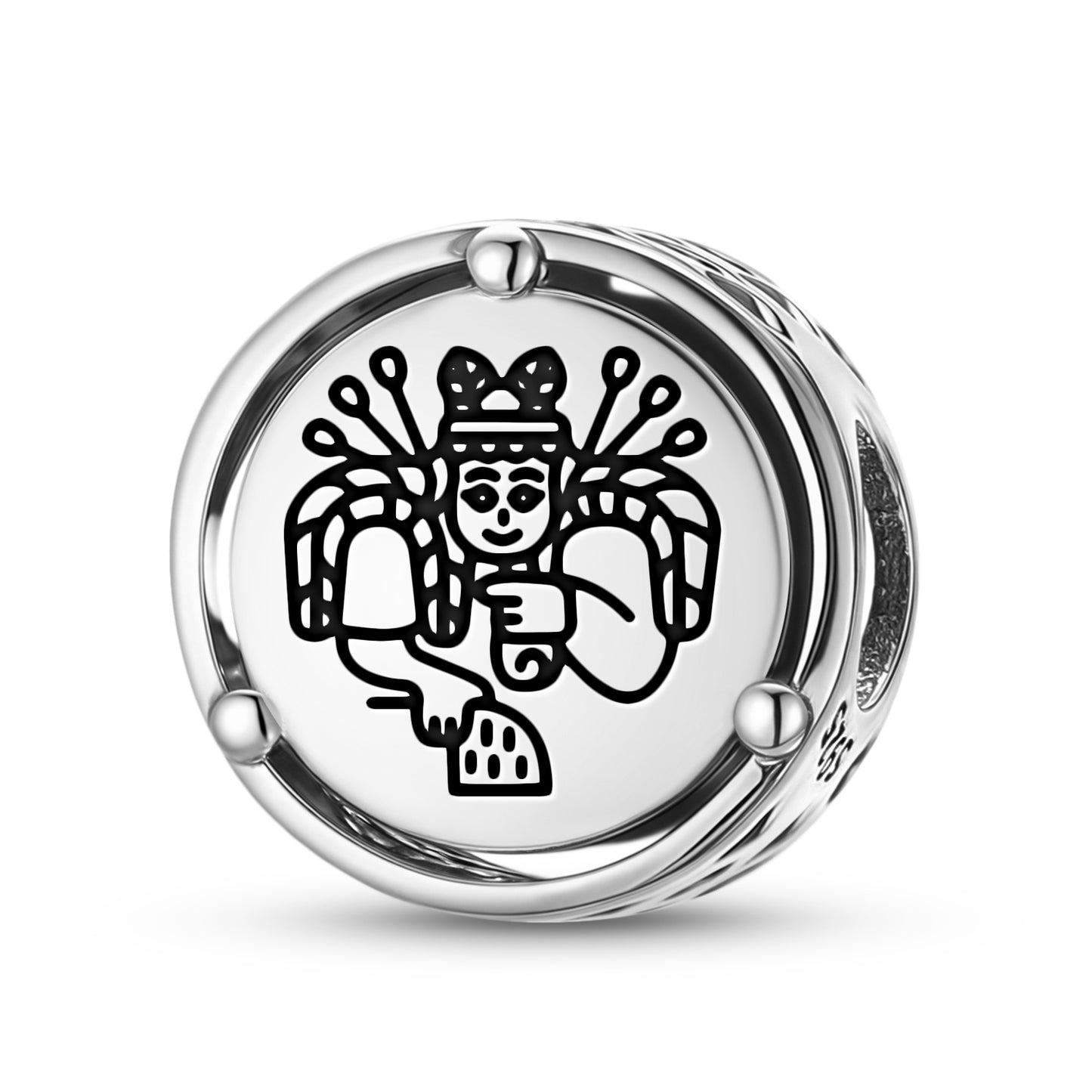 925 Sterling Silver Sumerian Nisaba Charms For Bracelets & Necklaces Pendants Beads Jewelry Fit Pan Bracelet Charm Ethnic Cultural Symbols Gifts For Women