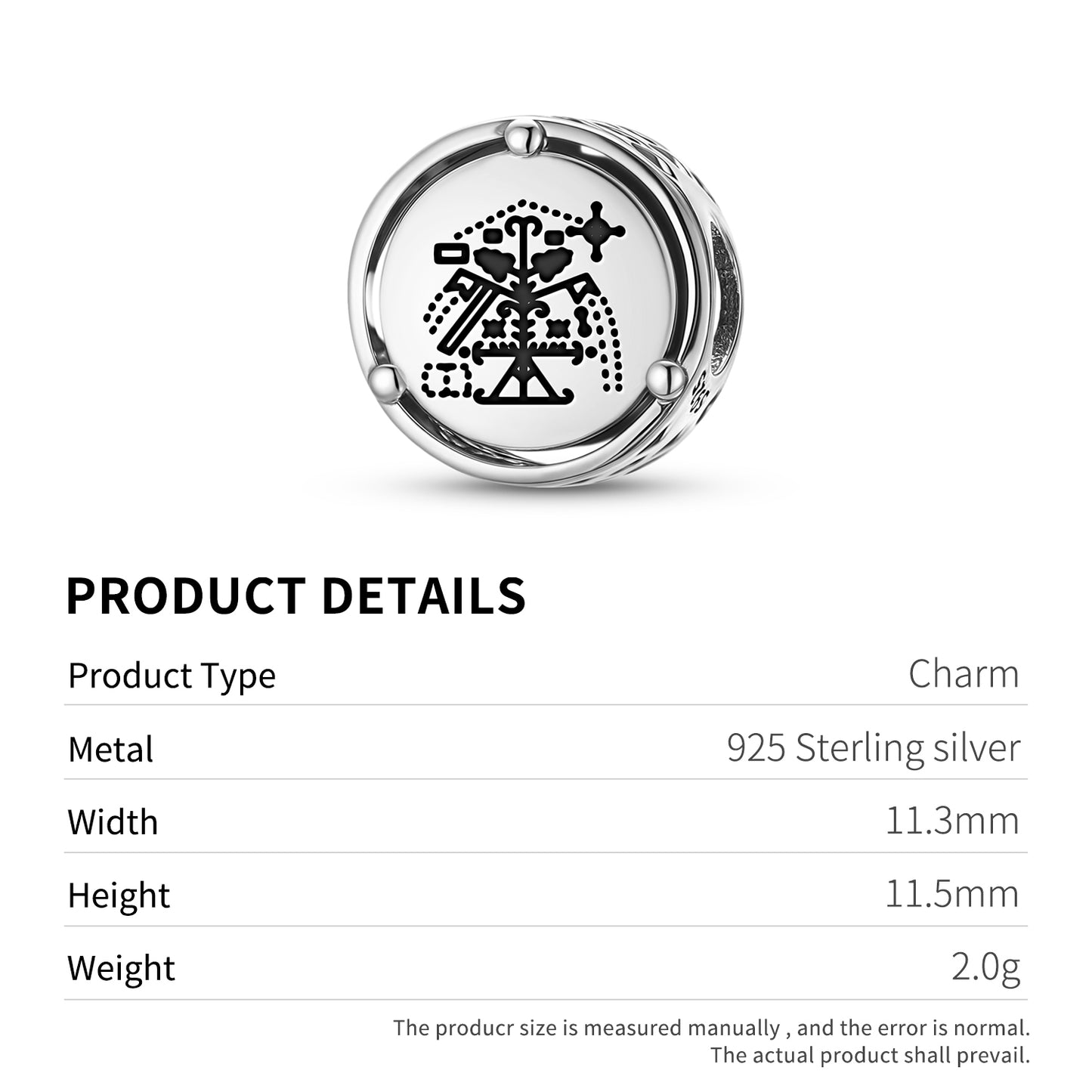 925 Sterling Silver Central America Simbi Andezo Charms For Bracelets & Necklaces Pendants Beads Jewelry Fit Pan Bracelet Charm Ethnic Cultural Symbols Gifts For Women