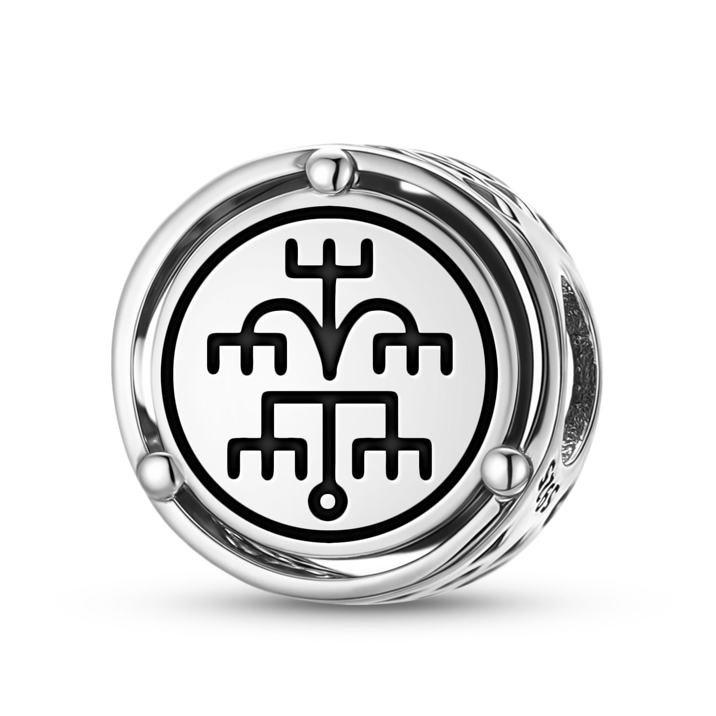 925 Sterling Silver Central America Babalu Aye Charms For Bracelets & Necklaces Pendants Beads Jewelry Fit Pan Bracelet Charm Ethnic Cultural Symbols Gifts For Women