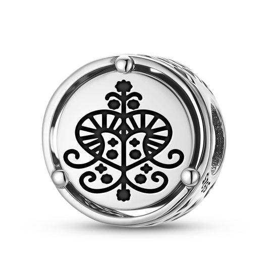 925 Sterling Silver Central America Erzulie Charms For Bracelets & Necklaces Pendants Beads Jewelry Fit Pan Bracelet Charm Ethnic Cultural Symbols Gifts For Women