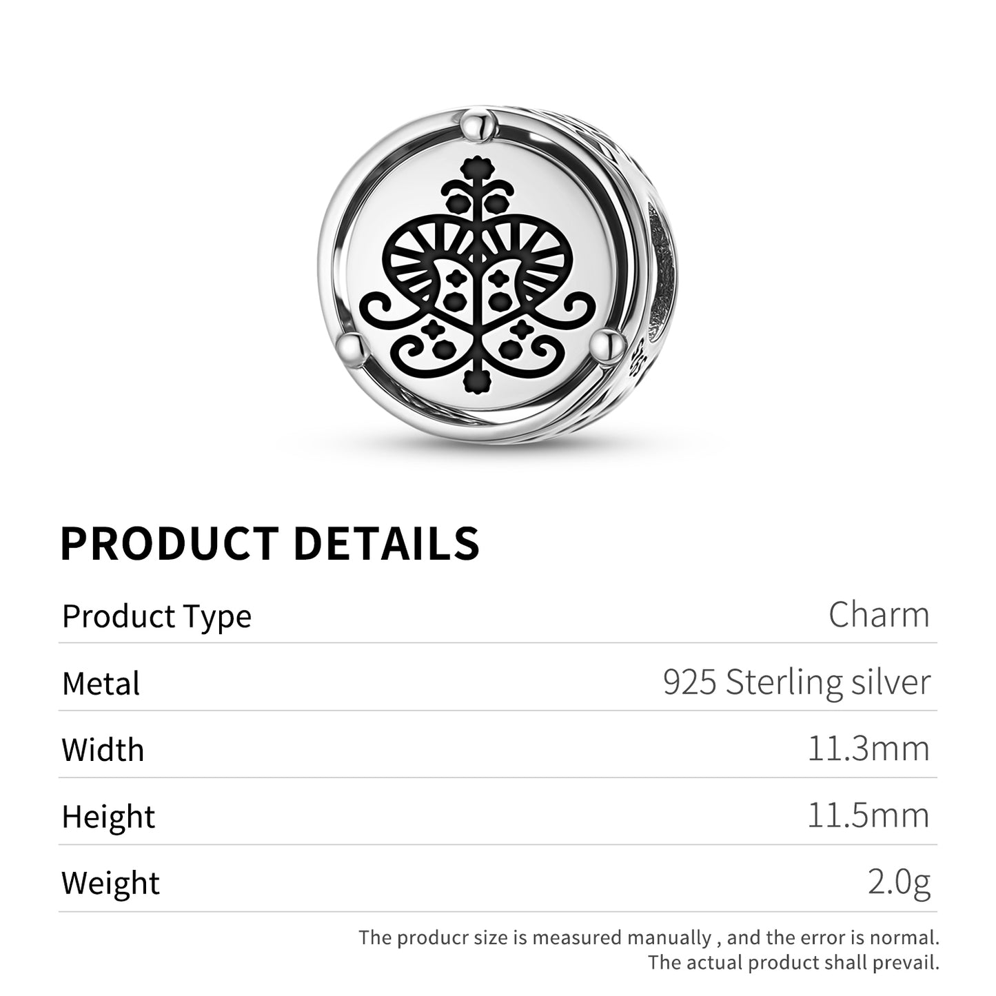925 Sterling Silver Central America Erzulie Charms For Bracelets & Necklaces Pendants Beads Jewelry Fit Pan Bracelet Charm Ethnic Cultural Symbols Gifts For Women