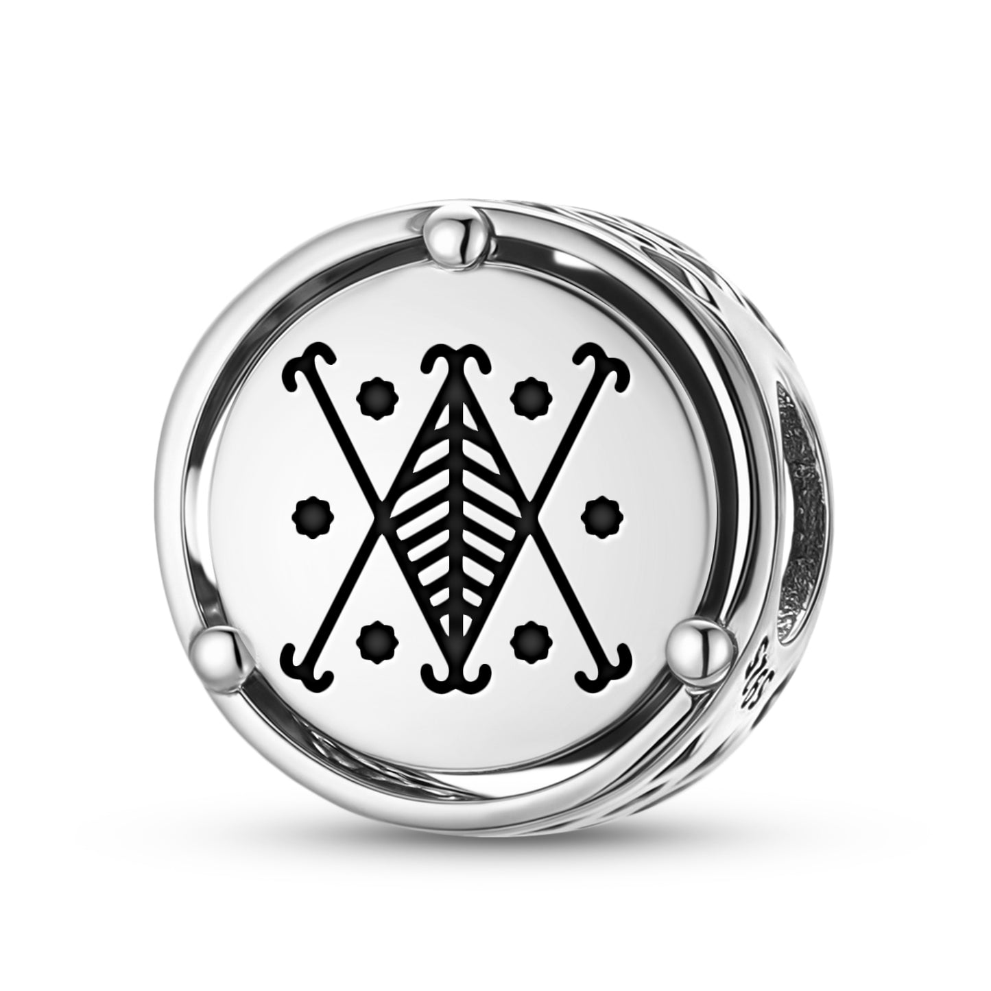 925 Sterling Silver Central America Ayizan Velekete Charms For Bracelets & Necklaces Pendants Beads Jewelry Fit Pan Bracelet Charm Ethnic Cultural Symbols Gifts For Women