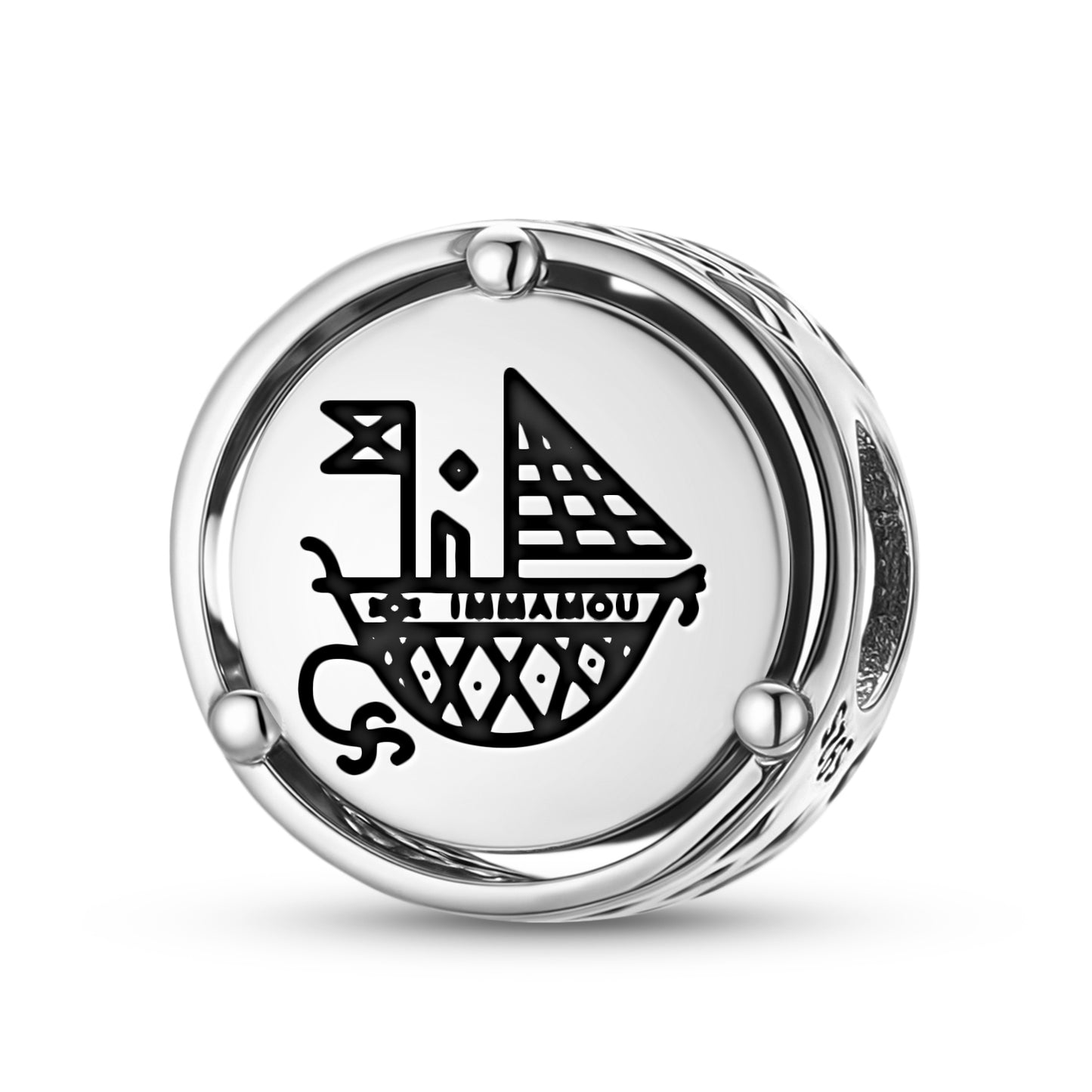925 Sterling Silver Central America Agwe Charms For Bracelets & Necklaces Pendants Beads Jewelry Fit Pan Bracelet Charm Ethnic Cultural Symbols Gifts For Women