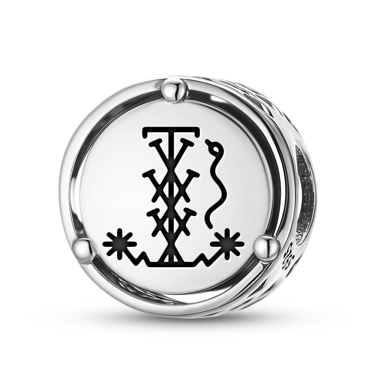 925 Sterling Silver Central America Shango Charms For Bracelets & Necklaces Pendants Beads Jewelry Fit Pan Bracelet Charm Ethnic Cultural Symbols Gifts For Women