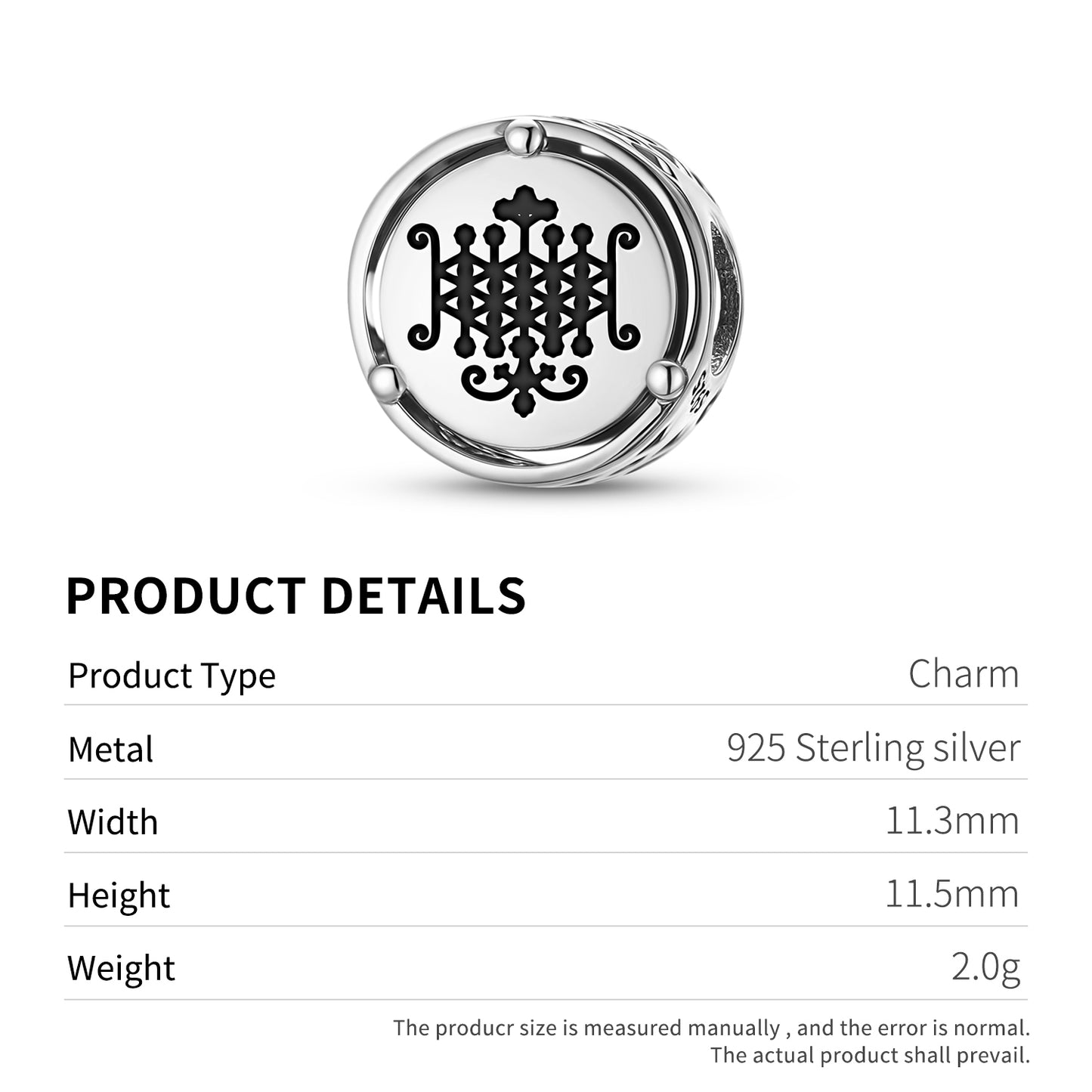 925 Sterling Silver Central America Ogun Charms For Bracelets & Necklaces Pendants Beads Jewelry Fit Pan Bracelet Charm Ethnic Cultural Symbols Gifts For Women