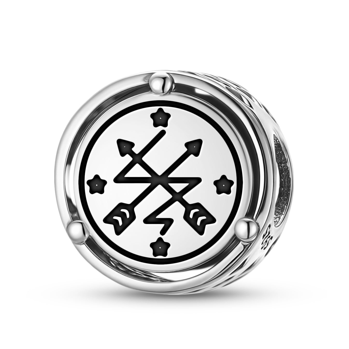 925 Sterling Silver Central America Oya Charms For Bracelets & Necklaces Pendants Beads Jewelry Fit Pan Bracelet Charm Ethnic Cultural Symbols Gifts For Women
