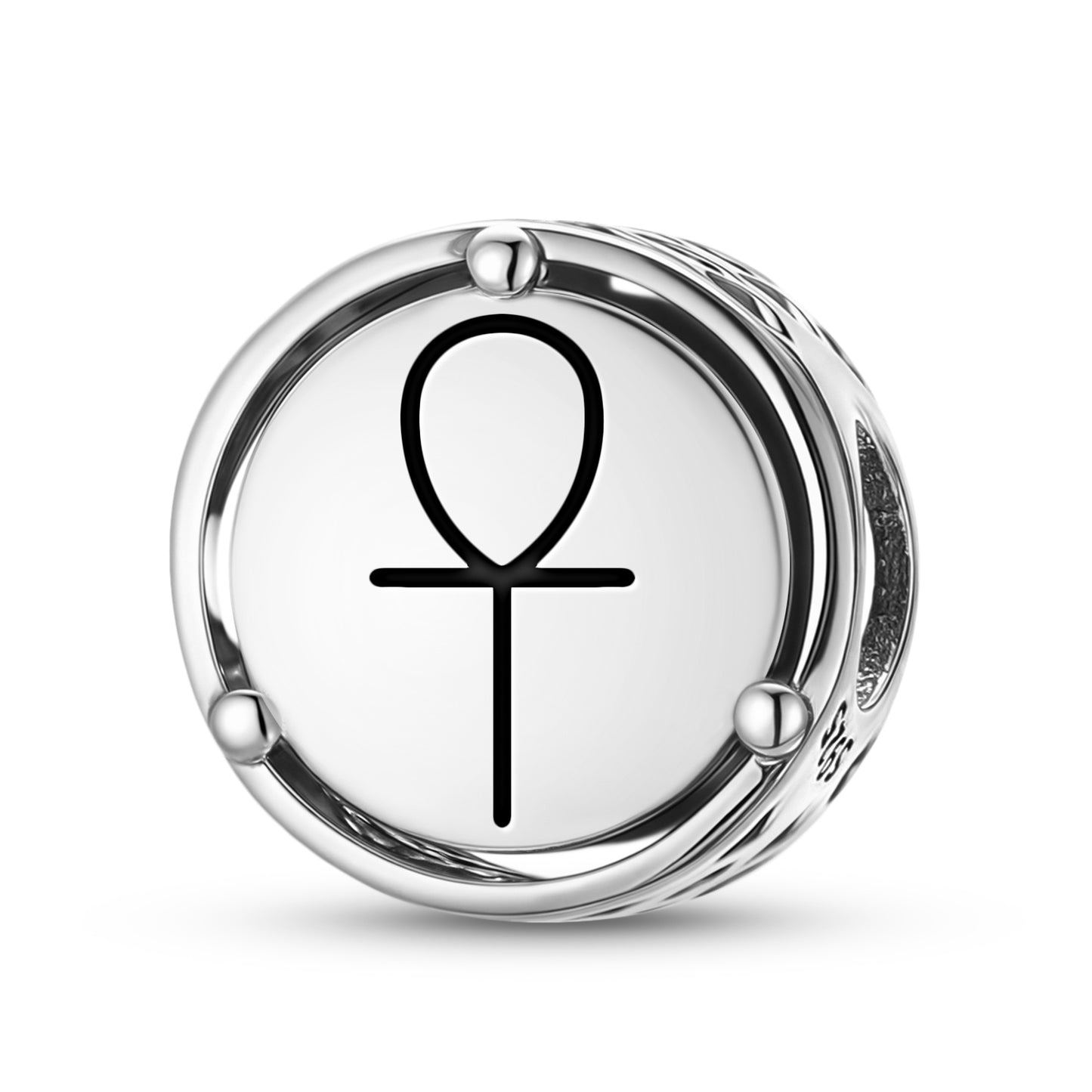 925 Sterling Silver Wicca Ankh Charms For Bracelets & Necklaces Pendants Beads Jewelry Fit Pan Bracelet Charm Ethnic Cultural Symbols Gifts For Women