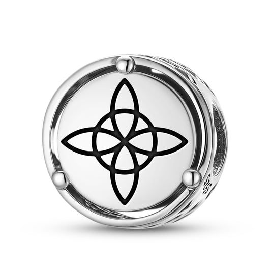 925 Sterling Silver Wicca The Witch’s Knot Charms For Bracelets & Necklaces Pendants Beads Jewelry Fit Pan Bracelet Charm Ethnic Cultural Symbols Gifts For Women