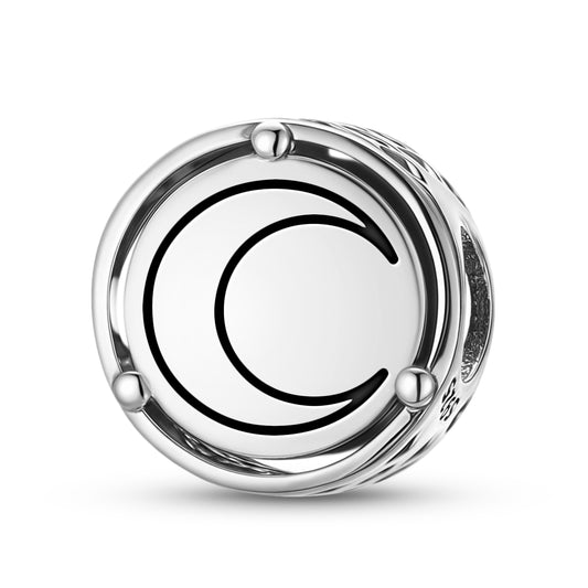 925 Sterling Silver Wicca Crescent Moon Charms For Bracelets & Necklaces Pendants Beads Jewelry Fit Pan Bracelet Charm Ethnic Cultural Symbols Gifts For Women