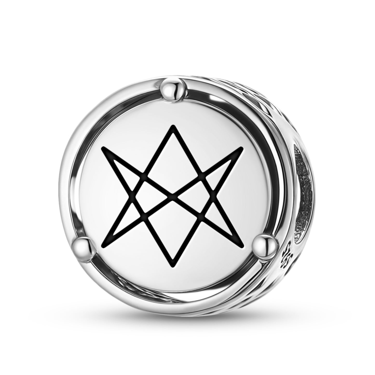 925 Sterling Silver Wicca Hexagram Unicursal Charms For Bracelets & Necklaces Pendants Beads Jewelry Fit Pan Bracelet Charm Ethnic Cultural Symbols Gifts For Women