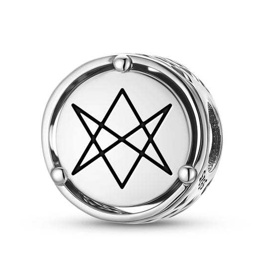 925 Sterling Silver Wicca Hexagram Unicursal Charms For Bracelets & Necklaces Pendants Beads Jewelry Fit Pan Bracelet Charm Ethnic Cultural Symbols Gifts For Women