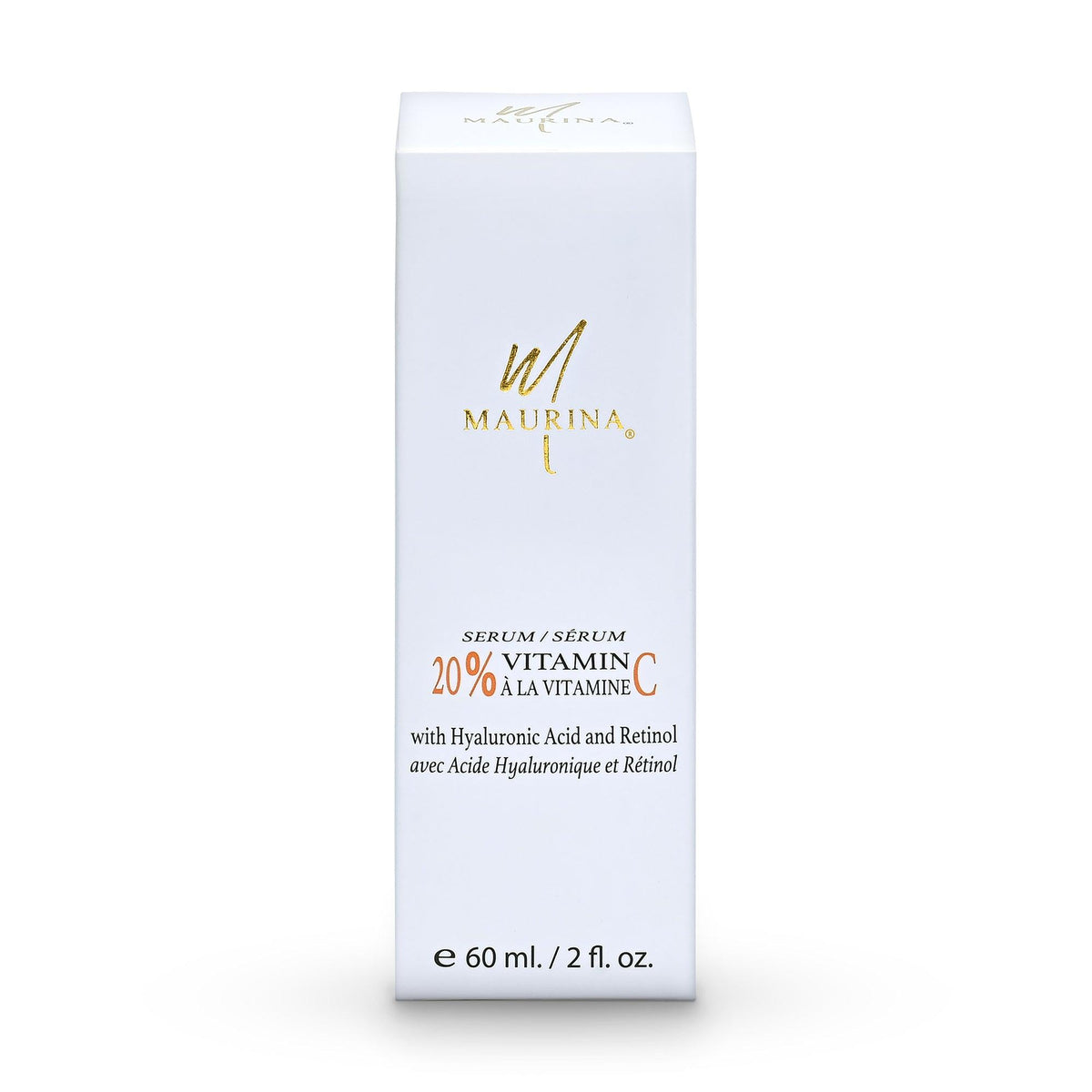 Sérum Visage Vitamine C 20% | Acide Hyaluronique & Rétinol | Maurina