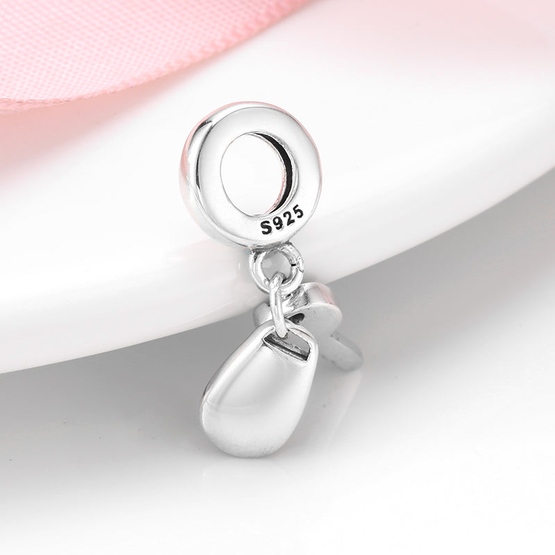 S925 Sterling Silver Car Key Dangle Charm Creative Pendant Bead For DIY Charm Bracelet Necklace Jewelry Gift
