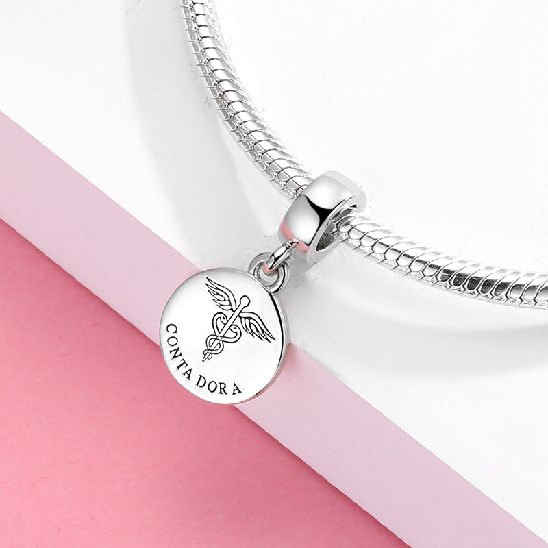 S925 Sterling Silver Creative Hollow Occupation Series Teapot Dangle Charm Bead For DIY Bracelet Necklace Jewelry Gift
