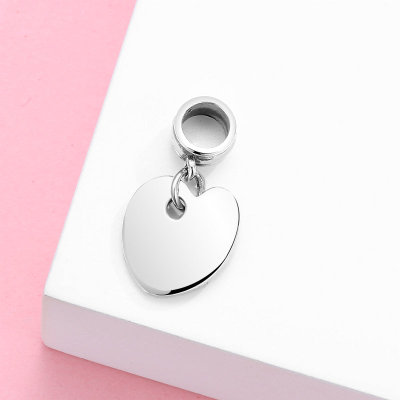 S925 Sterling Silver Heart Palette Dangle Charm Creative Painting Pendant Bead For DIY Bracelet Necklace Jewelry Gift