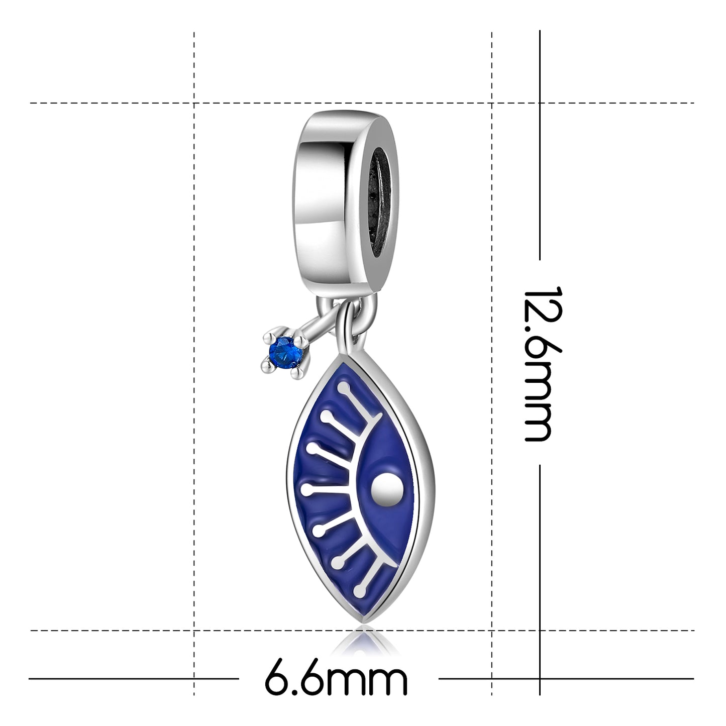 S925 Sterling Silver God’s Eye Series Dangle Charm Bead Creative Pendant For DIY Bracelet Necklace Jewelry Gift